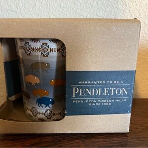 Pendleton Bison Pattern Mug with Multicolor Design NIB